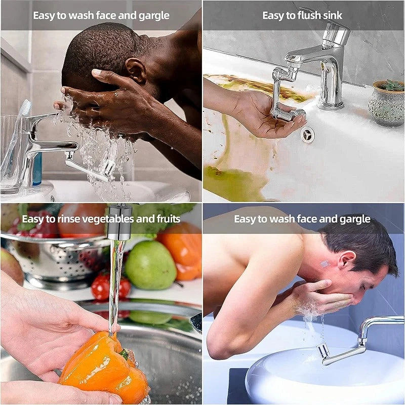 EXTENSOR GRIFO + SILICONA ANTISALPIQUE LAVAPLATOS AQUAHOME™