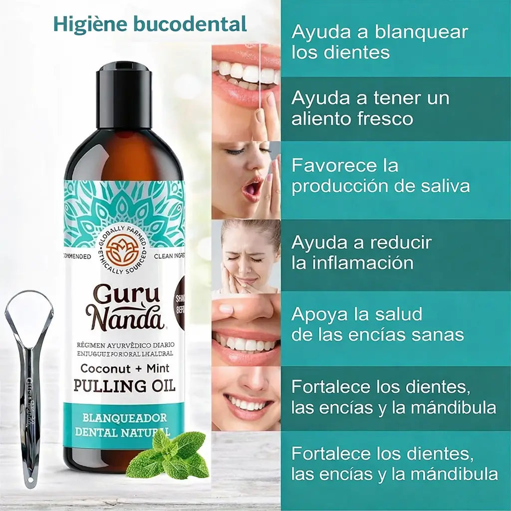 Cuidado Bucal con Coco y Menta Guru Nanda