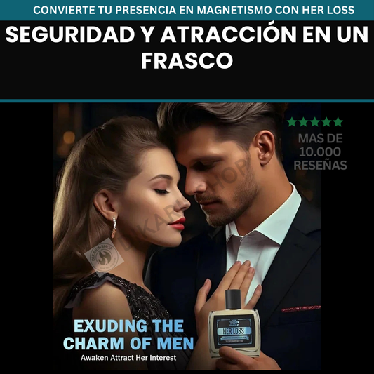 Loción con feromonas para Hombre. HER LOSS