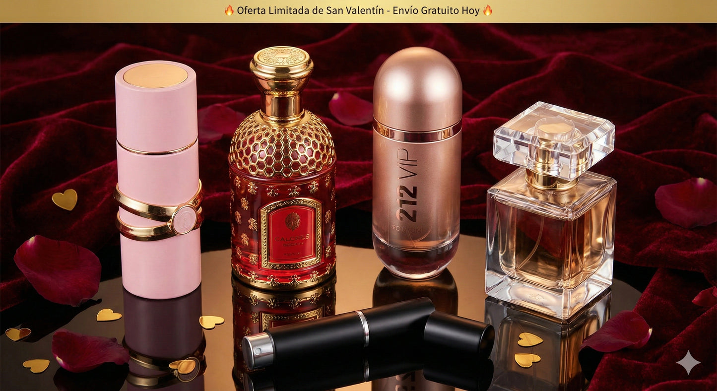 Amore Luxury: 4 fragancias exclusivas + atomizador de viaje.