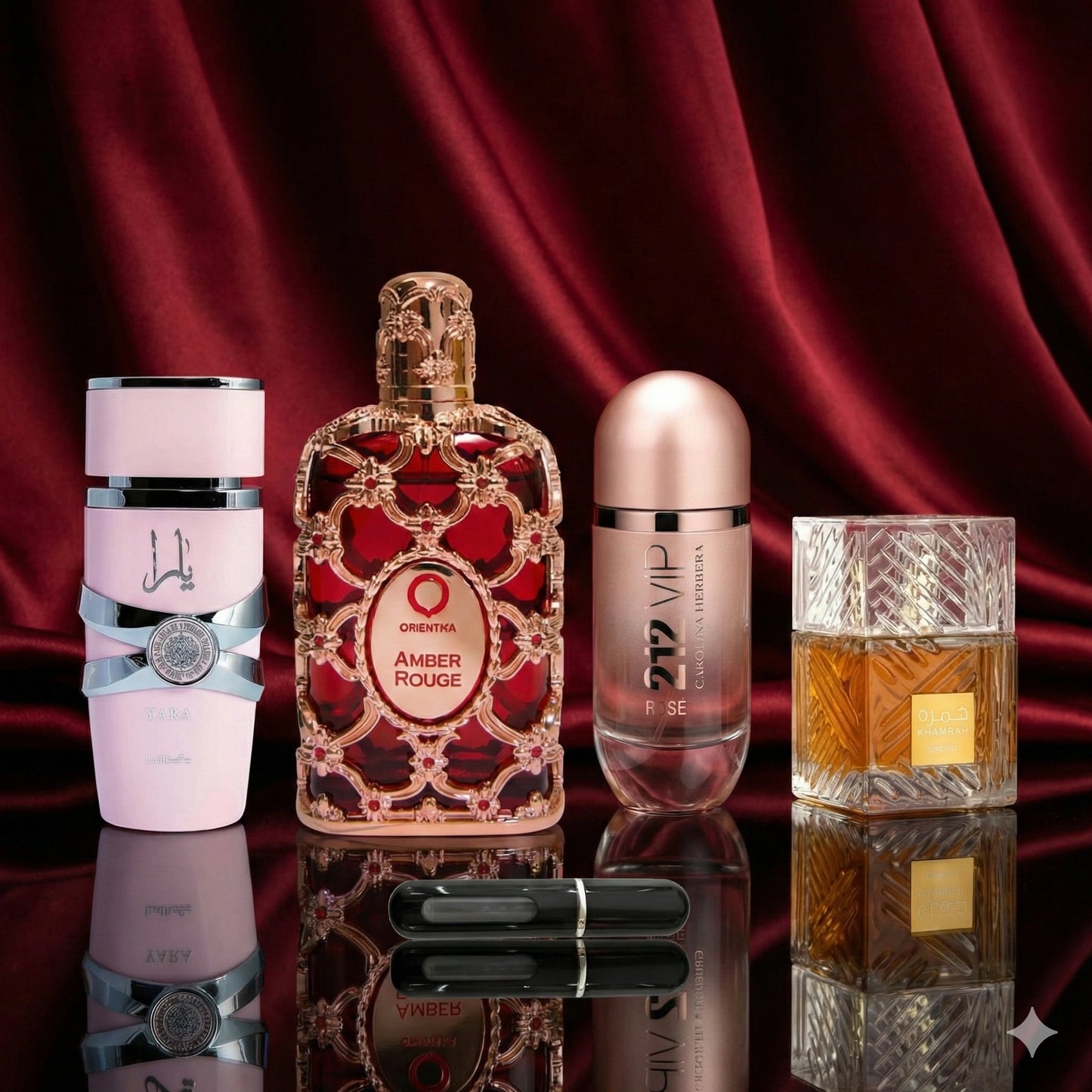 Amore Luxury: 4 fragancias exclusivas + atomizador de viaje.